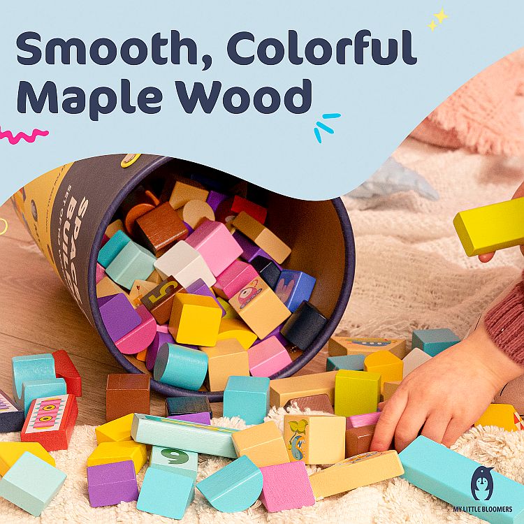 smoothe colorful maple blocks